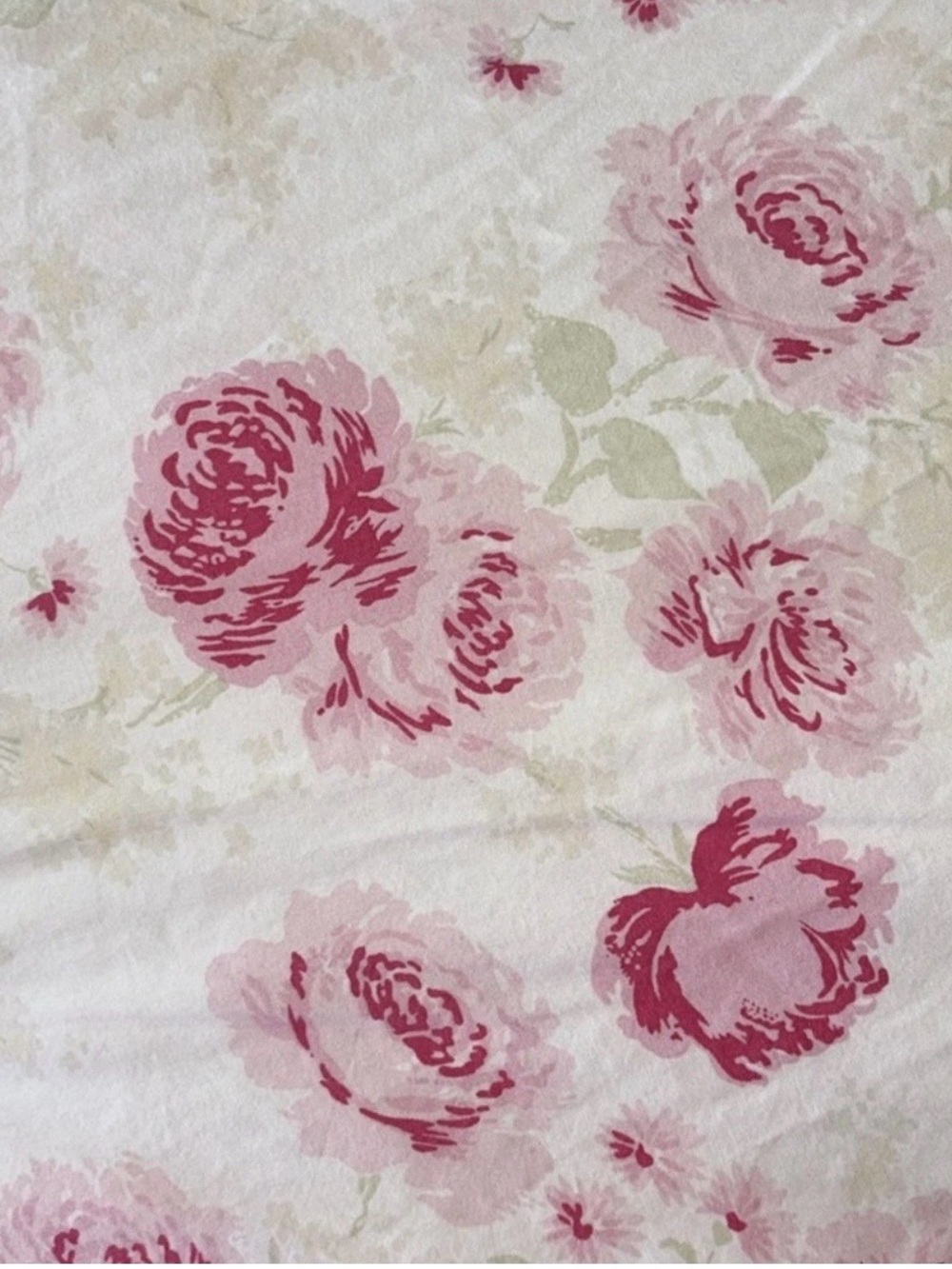 • Vintage Simply Shabby Chic Misty Rose Full/Queen Comforter Pink Floral Ruffle